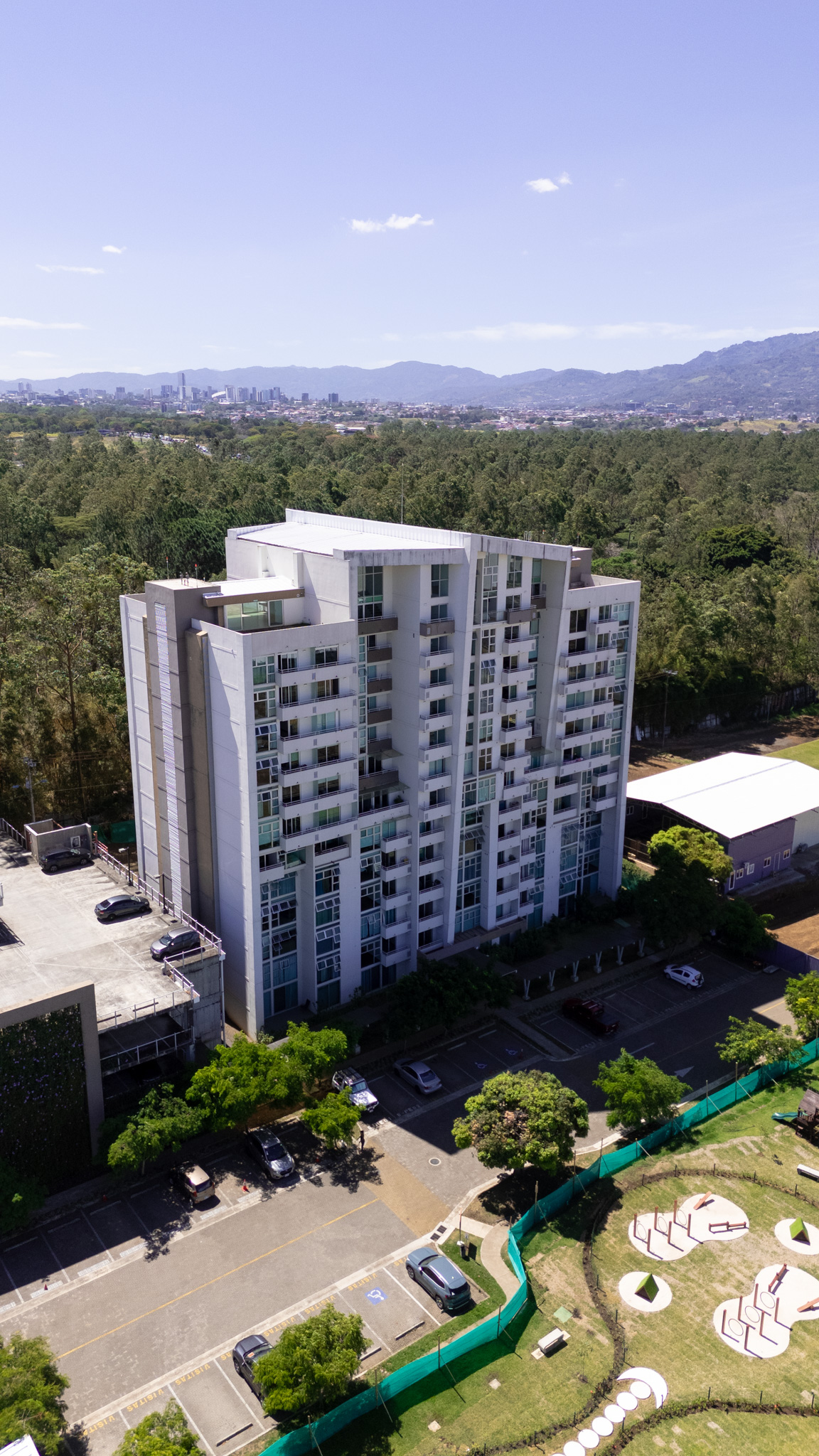 Vista aérea del conjunto residencial