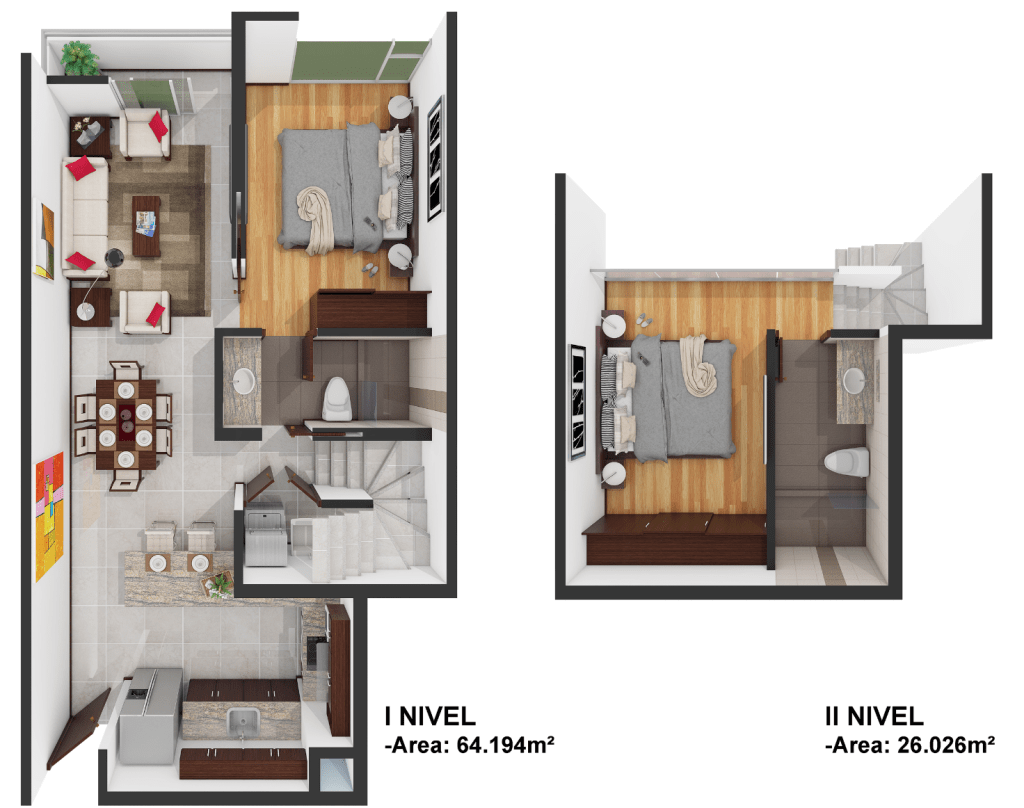 Plano arquitectónico Penthouse